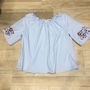 Como Blu pin stripe shirt